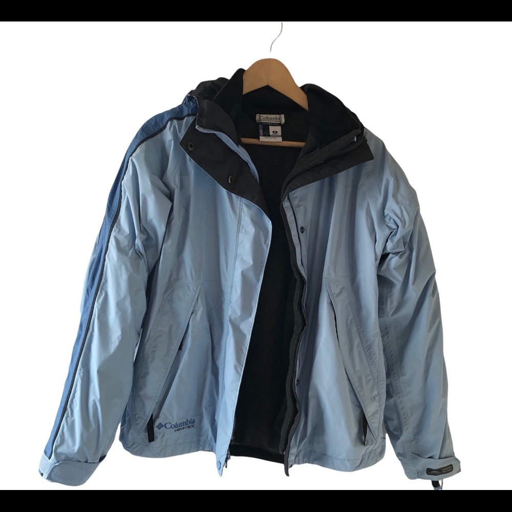 Columbia Vertex Core Interchange Jacket 3in1 Women’s Size Medium Blue/Gray